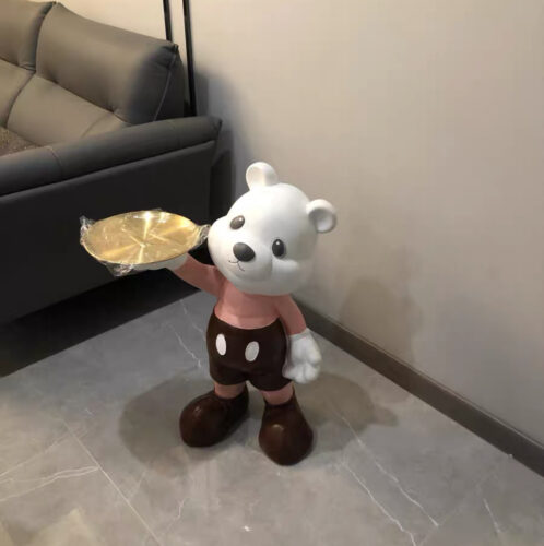 Teddy Holding a Tray photo review
