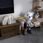 Teddy Holding a Tray photo review