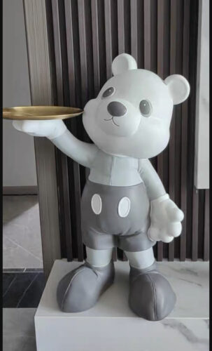 Teddy Holding a Tray photo review