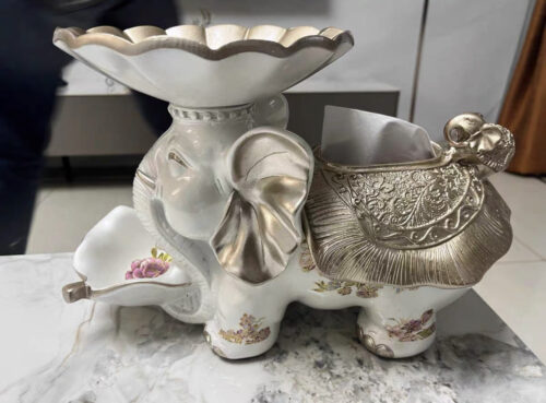 The Elephant Platter & Tissue Holder photo review