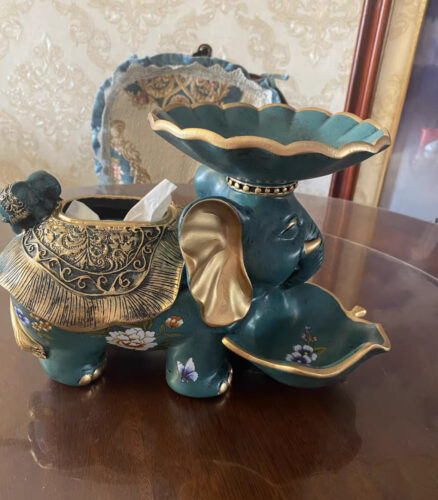 The Elephant Platter & Tissue Holder photo review