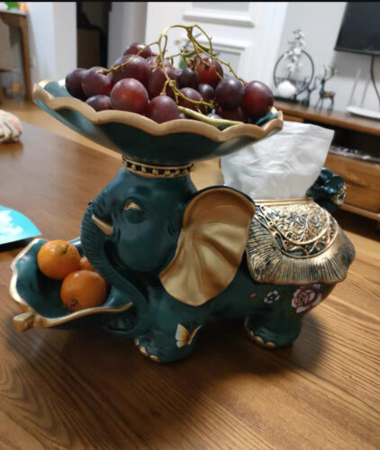 The Elephant Platter & Tissue Holder photo review